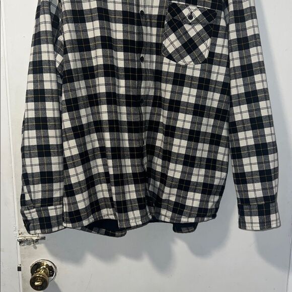 PUBLIC OPINION Lined Plaid Flannel Over Shirt Shirt Jacket-XL - Picture 3 of 9